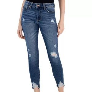 Celebrity Pink Mid Rise Cropped Ankle Skinny Jeans